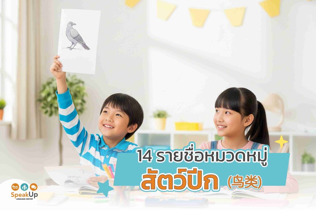 14 รายชื่อหมวดหมู่สัตว์ปีก (鸟类)