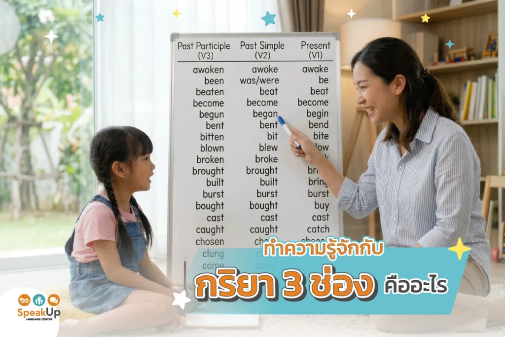 ทำความรู้จักกับกริยา 3 ช่องคืออะไร
