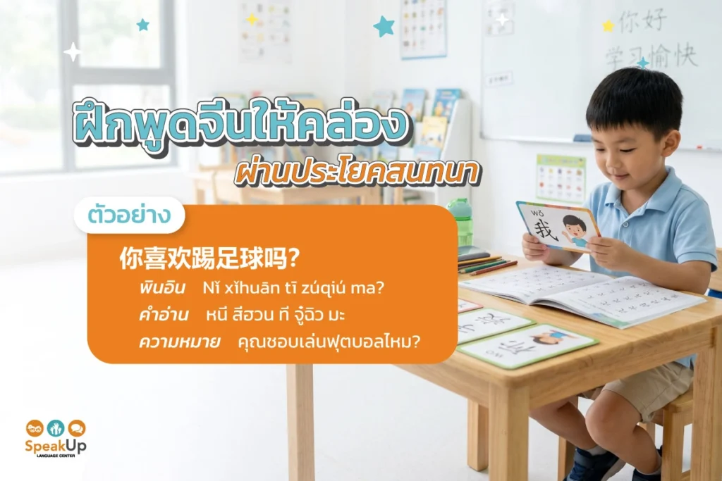 ฝึกพูดจีนให้คล่องผ่านประโยคสนทนา