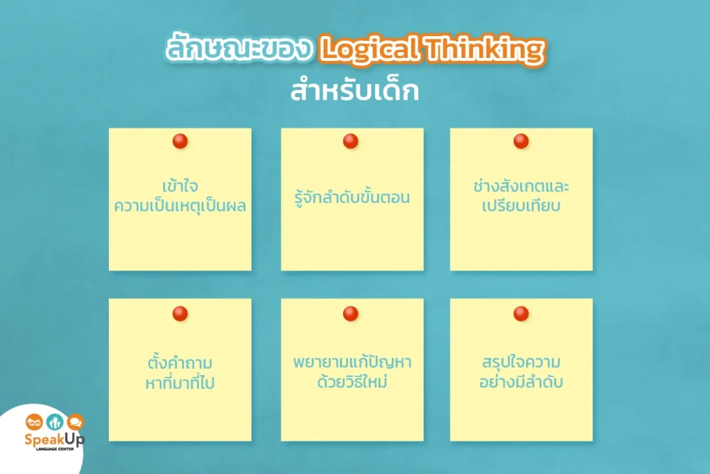 ลักษณะของ Logical Thinking สำหรับเด็ก
